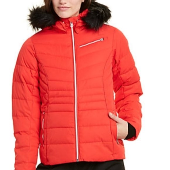 Super Cozy DARE 2 B Glamorize Faux Fur Trim Ski Jacket in Lollipop NWT